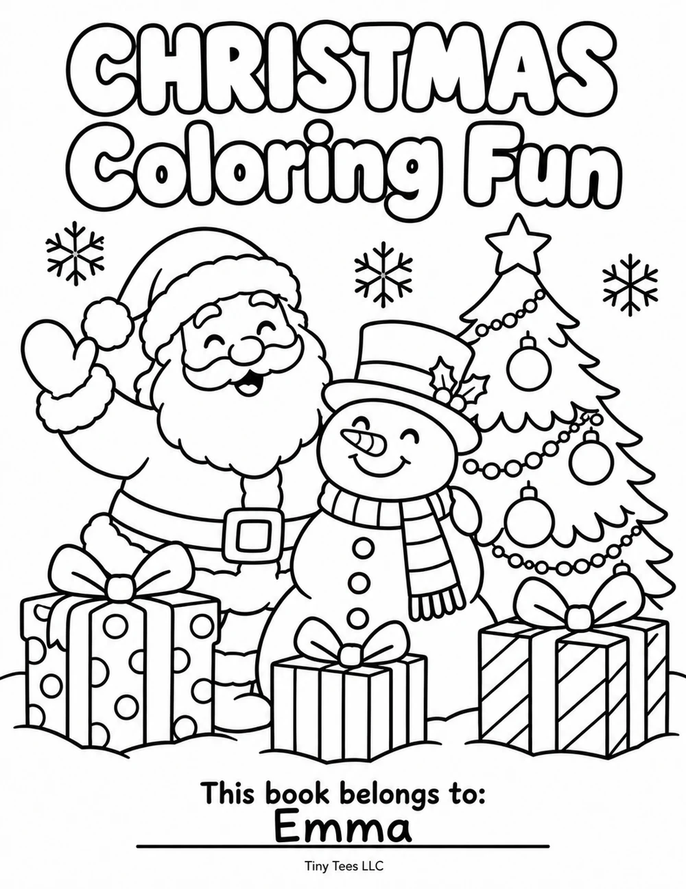 Christmas Coloring Fun coloring book cover