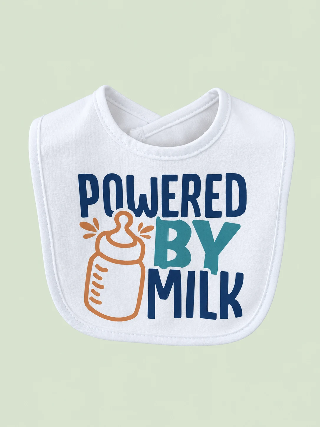 Powered by Milk bib on a light sage green background